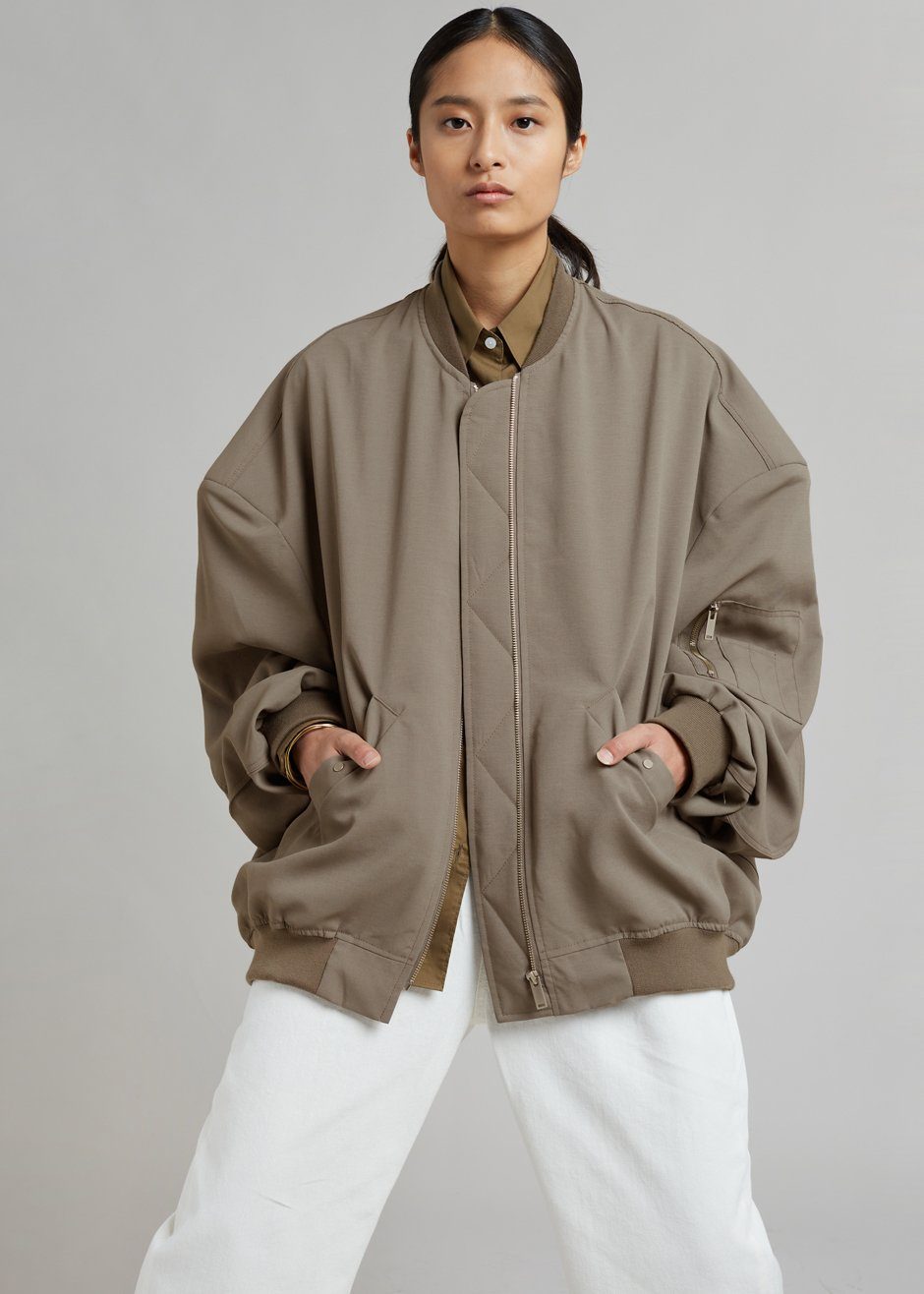 Lumi Bomber Jacket - Dark Olive Jacket Nickishop – view 4 of 12