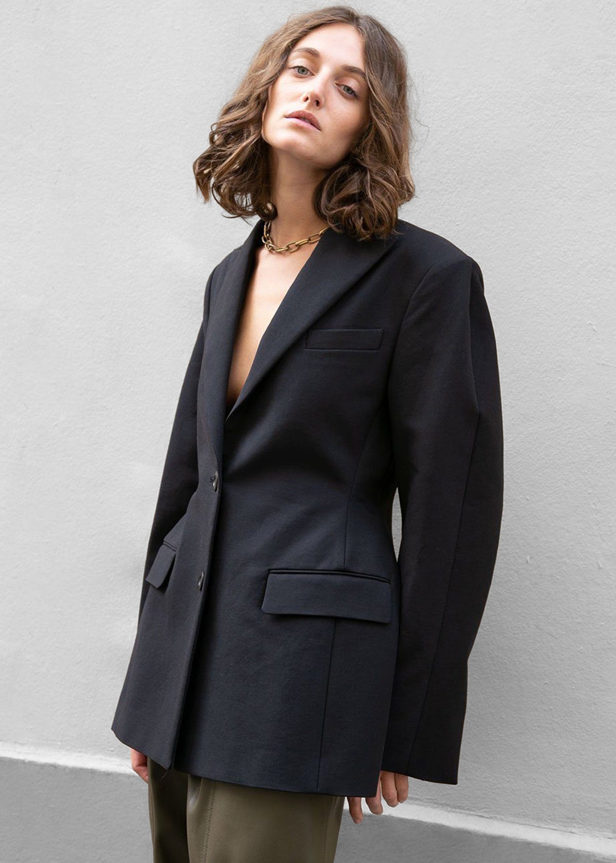 Colette Hourglass Blazer - Black – view 4 of 7