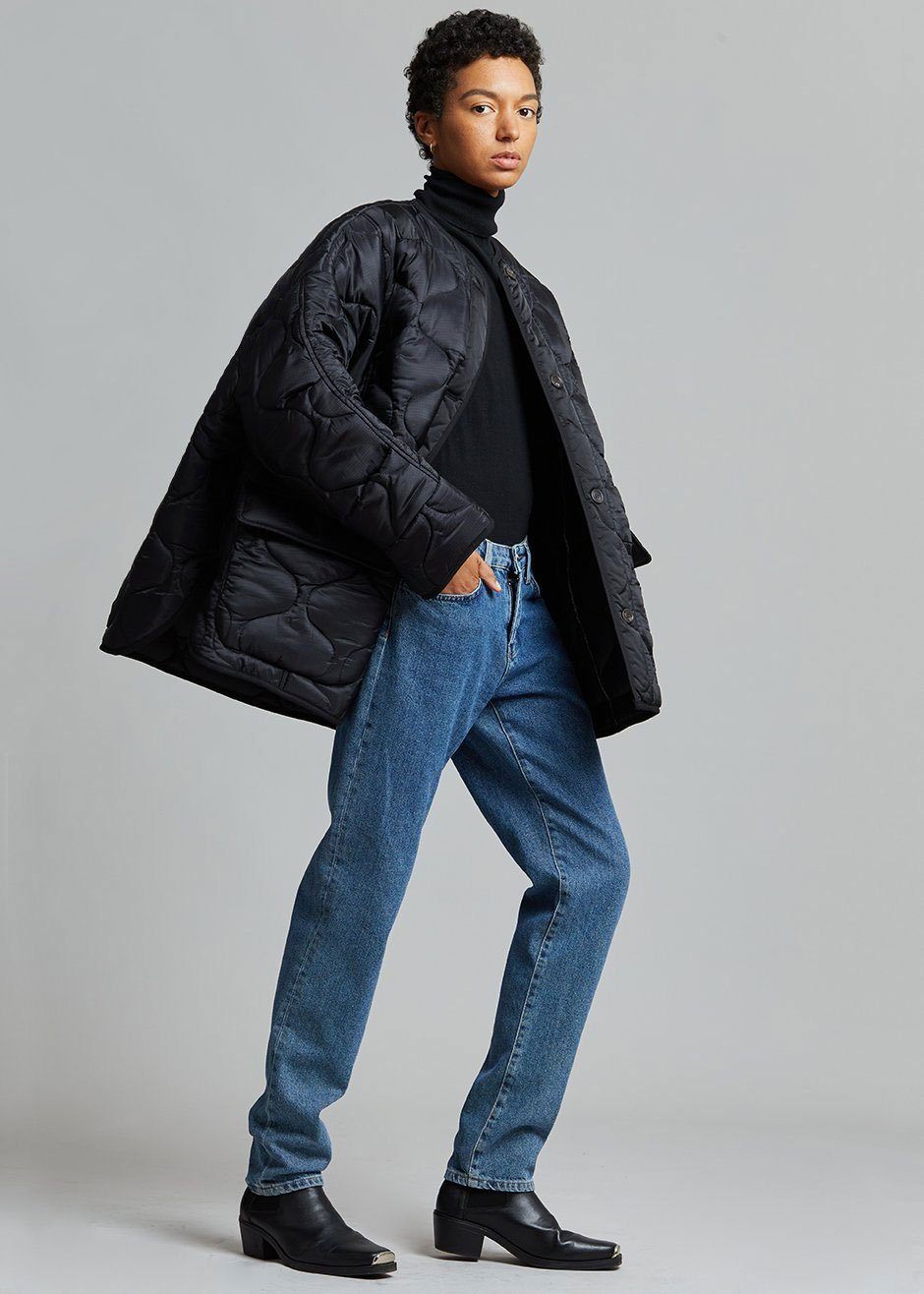 Teddy Quilted Jacket - Black Jacket Nickishop – view 2 of 7